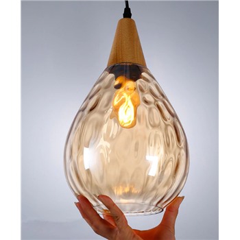 Подвесной стеклянный светильник 