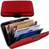 Алюминиевый рифленый кошелек Aluma Wallet (Алюма Валет) цвет красный, оригинал в коробочке.