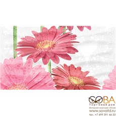 Плитка Dec Gerbera Panno B КПН16GerberaB 25х45 купить по лучшей цене в интернет магазине стильных обоев Сова ТД. Доставка по Москве, МО и всей России