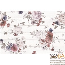 Панно Шебби Шик  белый 1606-0006 40х60 (компл. из 2-х шт) купить по лучшей цене в интернет магазине стильных обоев Сова ТД. Доставка по Москве, МО и всей России