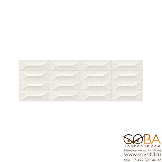 Плитка Marazzi  Colorplay White Struttura Cabochon 3D Rett. 30х90 купить по лучшей цене в интернет магазине стильных обоев Сова ТД. Доставка по Москве, МО и всей России