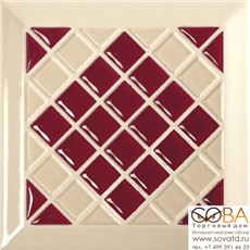 Декор Tonalite  Decoro Kyoto Bordeaux 15 x 15 купить по лучшей цене в интернет магазине стильных обоев Сова ТД. Доставка по Москве, МО и всей России