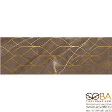 Декор Миланезе дизайн  Тресс марроне 1664-0158 20х60 купить по лучшей цене в интернет магазине стильных обоев Сова ТД. Доставка по Москве, МО и всей России