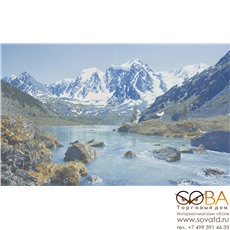 Панно Davos blue 01  50x80 ( из 4-х шт) купить по лучшей цене в интернет магазине стильных обоев Сова ТД. Доставка по Москве, МО и всей России