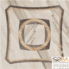 Керамогранит Coliseumgres Portofino Bianco Ins.Intarsio Lap Ret (45x45)см 610080000211 (Россия) купить по лучшей цене в интернет магазине стильных обоев Сова ТД. Доставка по Москве, МО и всей России