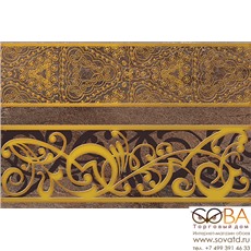 Декор Trevi  коричневый (TY2N113) 30x45 купить по лучшей цене в интернет магазине стильных обоев Сова ТД. Доставка по Москве, МО и всей России