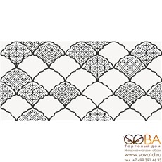 Декор Эллен  черно-белый 1641-8647 19,8х39,8 купить по лучшей цене в интернет магазине стильных обоев Сова ТД. Доставка по Москве, МО и всей России