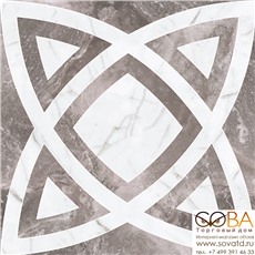 Декор Black&White  Серый K-62/NR/d01/60x60 купить по лучшей цене в интернет магазине стильных обоев Сова ТД. Доставка по Москве, МО и всей России