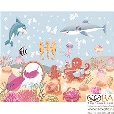 Панно Oceano  (из 2-х штук) 40х50 купить по лучшей цене в интернет магазине стильных обоев Сова ТД. Доставка по Москве, МО и всей России