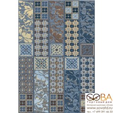 Декор Камлот  индиго "Эйша" 27,8х40,5 купить по лучшей цене в интернет магазине стильных обоев Сова ТД. Доставка по Москве, МО и всей России