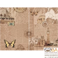 Панно Voyage  P2-1D179 40х30 (из 2-х пл.) купить по лучшей цене в интернет магазине стильных обоев Сова ТД. Доставка по Москве, МО и всей России