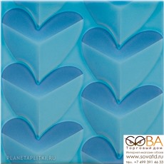 Декор Pamesa  Agatha Mille Cuori Turquesa 25 x 25 купить по лучшей цене в интернет магазине стильных обоев Сова ТД. Доставка по Москве, МО и всей России