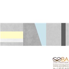 Плитка Cement  настенная серый узор 25х75 купить по лучшей цене в интернет магазине стильных обоев Сова ТД. Доставка по Москве, МО и всей России