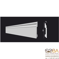 Лепнина Decor-Dizayn Плинтус DD15 купить по лучшей цене в интернет магазине стильных обоев Сова ТД. Доставка по Москве, МО и всей России