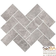 Мозаика Vitra  Marmori Шеврон Холодный Греж (5*10) 31,5х28 купить по лучшей цене в интернет магазине стильных обоев Сова ТД. Доставка по Москве, МО и всей России