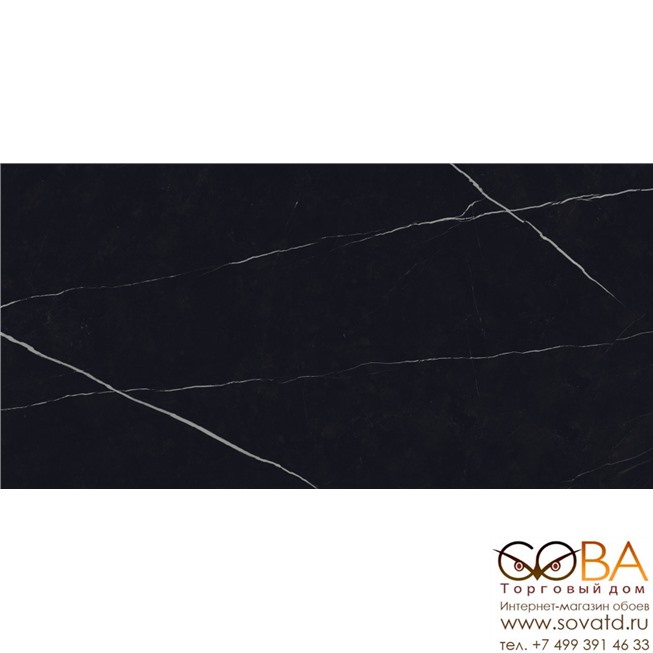 Керамогранит Neodom Belvedere Nero Marquina Polished (60x120)см CV20315 (Индия) купить по лучшей цене в интернет магазине стильных обоев Сова ТД. Доставка по Москве, МО и всей России