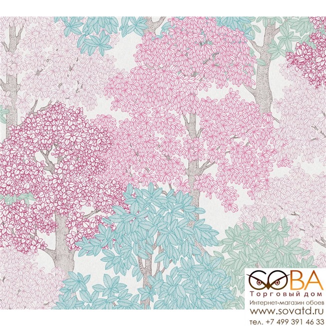Обои A.S. Creation Floral Impression 37753-5 купить по лучшей цене в интернет магазине стильных обоев Сова ТД. Доставка по Москве, МО и всей России