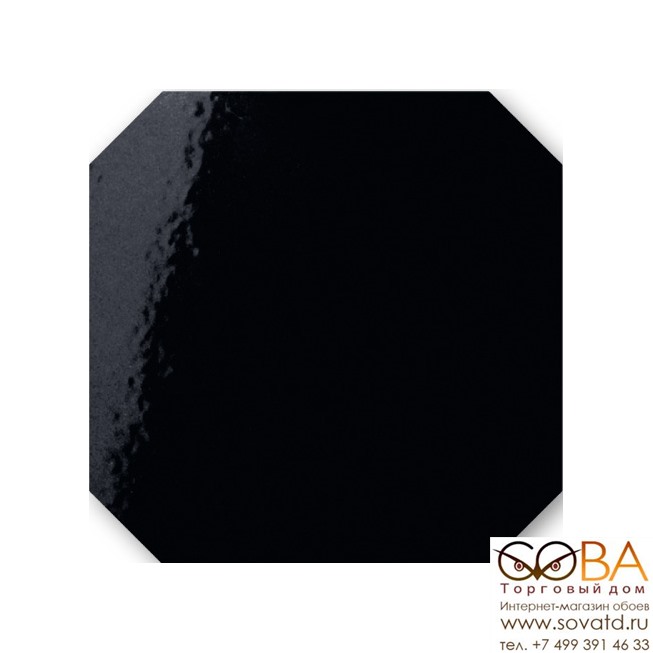 Напольная плитка Tonalite  Ottagonetta Nero 15 x 15 купить по лучшей цене в интернет магазине стильных обоев Сова ТД. Доставка по Москве, МО и всей России