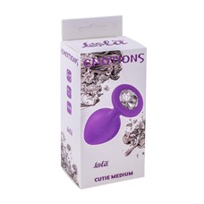 Анальная пробка Emotions Cutie Medium Purple clear crystal 4012-06Lola