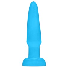 Голубая анальная пробка Butt Plug - 11,4 см.