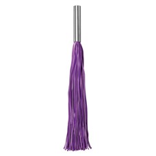 Фиолетовая плётка Leather Whip Metal Long - 49,5 см.