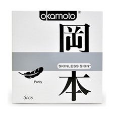 Презервативы с обильной смазкой Skin Purity - Okamoto, 3 шт