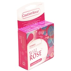 Презервативы рифленые Caution Wear Wild Rose (3 шт)