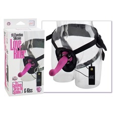 Страпон с вибрацией 10-Function Love Rider G-Kiss Pink 1498-10BXSE