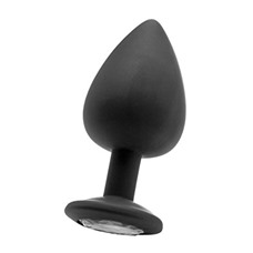 Анальная пробка OUCH! Extra Large Diamond Butt Plug Black SH-OU183BLK