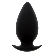 Большая чёрная анальная пробка BOOTYFUL ANAL PLUG LARGE BLACK - 10 см.