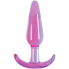 Гладкая фиолетовая анальная пробка Jelly Rancher T-Plug Smooth - 10,9 см.