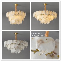 Люстра Manggic золотая из мрамора