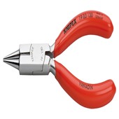 Круглогубцы 130 мм с режущей кромкой, хромированные, KNIPEX, KN-1903130