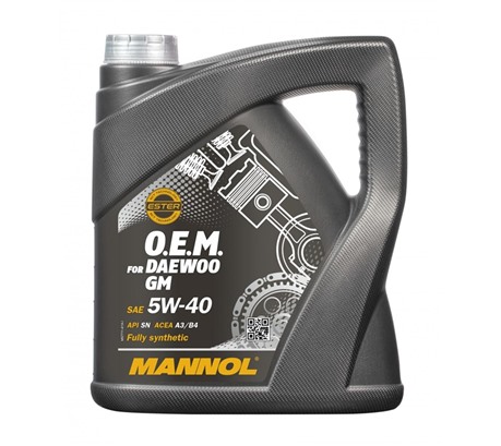 Моторное масло Mannol 7711 O.E.M. for Daewoo 5W-40 (4л.)